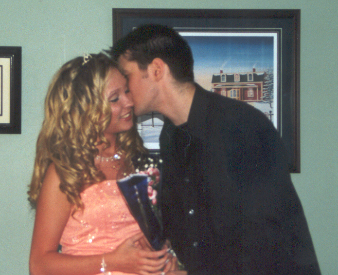 My bud always "Kissie Kissie"